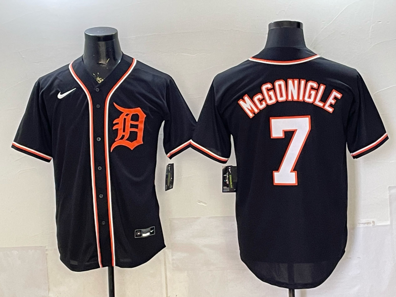 Men Detroit Tigers #7 McGonigle black Nike 2026 MLB Jersey 0528007